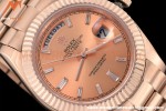 Rolex - DayDate 40mm Flt/Pres RG/RG Champagne Diamond GDF MY8215