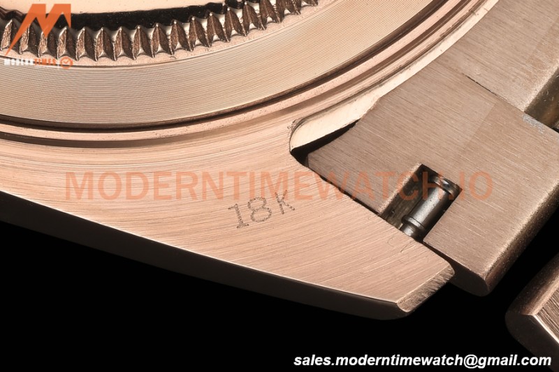Rolex - DayDate 40mm Flt/Pres RG/RG Green Roman GDF MY8215