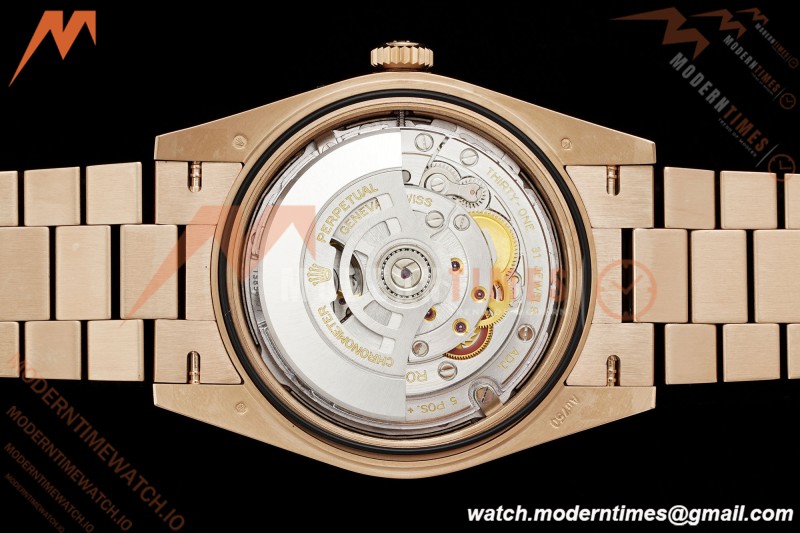 Rolex - DayDate 228235 40mm Flt Pres RG/RG Brn/Dia VSF V2 VS3255