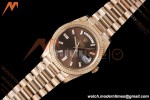 Rolex - DayDate 228235 40mm Flt Pres RG/RG Brn/Dia VSF V2 VS3255