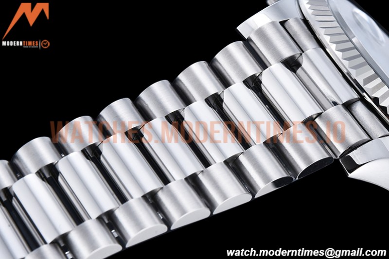 Rolex - DayDate 40mm Flt Pres SS/SS I-Blue/Stk EWF VR3255