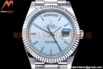 Rolex - DayDate 40mm Flt Pres SS/SS I-Blue/Stk EWF VR3255