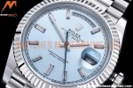 Rolex - DayDate 40mm Flt Pres SS/SS I-Blue/Dia EWF VR3255