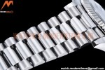 Rolex - DayDate 40mm Flt Pres SS/SS Black/Dia EWF VR3255