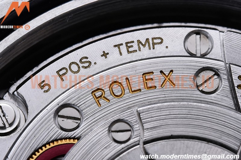Rolex - DayDate 40mm Flt Pres SS/SS Black/Dia EWF VR3255