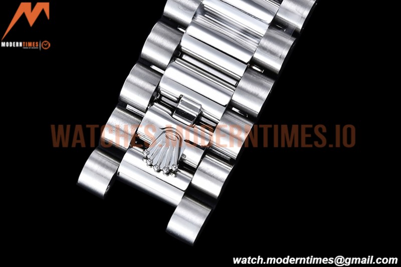 Rolex - DayDate 40mm Flt Pres SS/SS Grey/Stk EWF VR3255