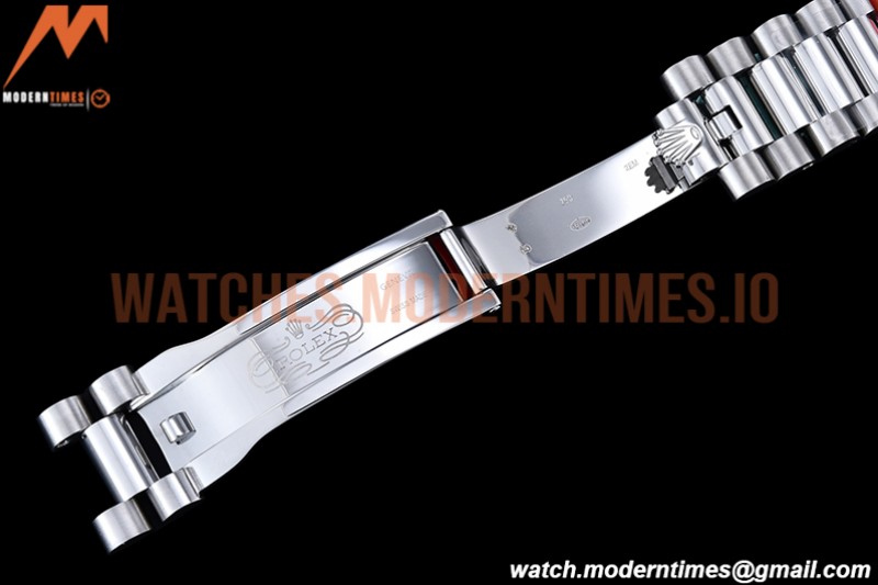 Rolex - DayDate 40mm Flt Pres SS/SS Grey/Stk EWF VR3255