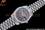 Rolex - DayDate 40mm Flt Pres SS/SS Grey/Stk EWF VR3255