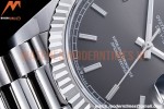 Rolex - DayDate 40mm Flt Pres SS/SS Grey/Stk EWF VR3255