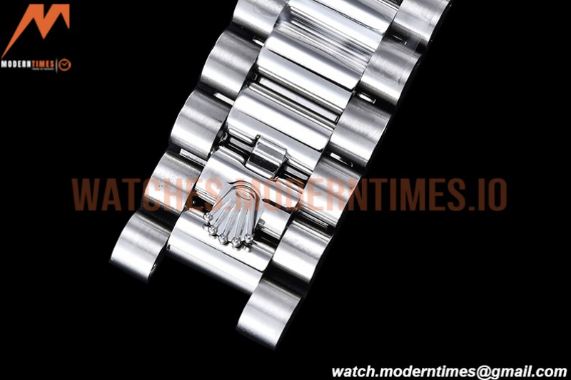 Rolex - DayDate 40mm Flt Pres SS/SS Blue/Rm EWF VR3255