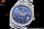 Rolex - DayDate 40mm Flt Pres SS/SS Blue/Rm EWF VR3255