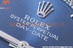Rolex - DayDate 40mm Flt Pres SS/SS Blue/Rm EWF VR3255