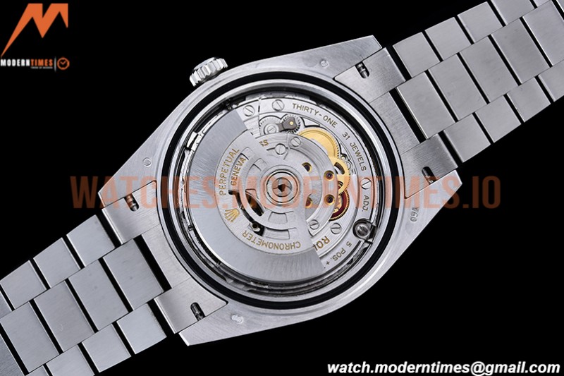 Rolex - DayDate 40mm Flt Pres SS/SS Grn/Rm EWF VR3255