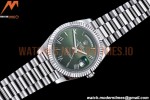 Rolex - DayDate 40mm Flt Pres SS/SS Grn/Rm EWF VR3255