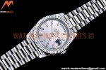Rolex - DayDate 40mm Flt Pres SS/SS Silv/Dia EWF VR3255