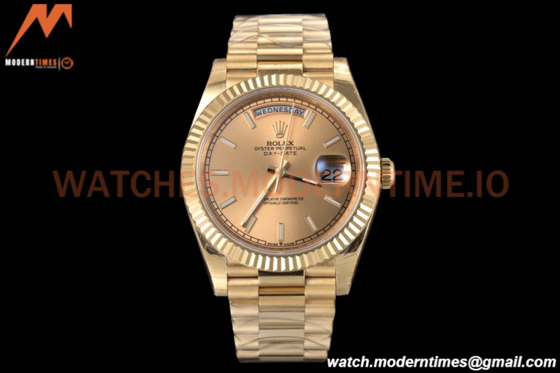 Rolex - DayDate 40mm Flt Pres YG/YG RG/Stk EWF VR3255