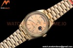 Rolex - DayDate 40mm Flt Pres YG/YG RG/Stk EWF VR3255