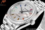 Rolex - DayDate 36mm 128349 Flt Pres SS/SS Dia/Dia Dial RAF A2836