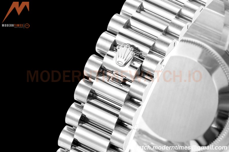 Rolex - DayDate 36mm 128349 Flt Pres SS/SS Dia/Dia Dial RAF A2836