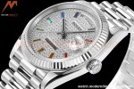 Rolex - DayDate 36mm 128239 Flt Pres SS/SS Diamond Dial RAF A2836