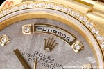 Rolex - DayDate 36mm 118348 Flt Pres YG/YG Dia Meteorite Dial RAF A2836