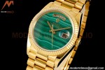 Rolex - DayDate 36mm 18238 Flt Pres YG/YG Malachite Green RAF A2836