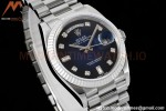 Rolex - DayDate 36mm 128239 Flt Pres SS/SS Blue/Diam RAF A2836
