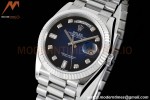 Rolex - DayDate 36mm 128239 Flt Pres SS/SS Blue/Diam RAF A2836