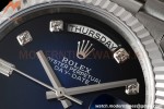 Rolex - DayDate 36mm 128239 Flt Pres SS/SS Blue/Diam RAF A2836