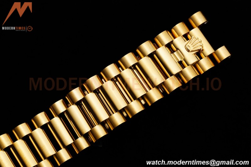 Rolex - DayDate 36mm 118238 Flt Pres YG/YG Black Dial RAF A2836