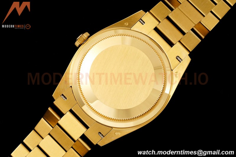 Rolex - DayDate 36mm 18238 Flt Pres YG/YG Onyx Black Dial RAF A2836