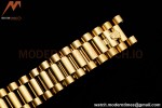 Rolex - DayDate 36mm 18038 Flt Pres YG/YG Diam Red Vignette Dial RAF A2836