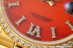 Rolex - DayDate 36mm 128348 Flt Pres YG/YG Diam/Rmn Carnelian Dial RAF A2836