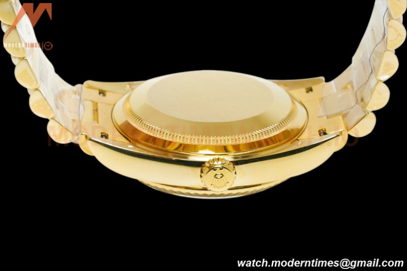 Rolex - DayDate 36mm 128238 Flt Pres YG/YG Wht/Rmn MOP Dial EWF A2836