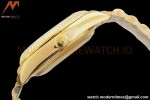 Rolex - DayDate 36mm 128238 Flt Pres YG/YG Diam Green Dial EWF A2836
