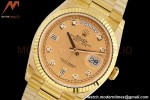 Rolex - DayDate 36mm 128238 Flt Pres YG/YG Gold/Dia EWF A2836