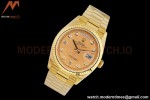 Rolex - DayDate 36mm 128238 Flt Pres YG/YG Gold/Dia EWF A2836