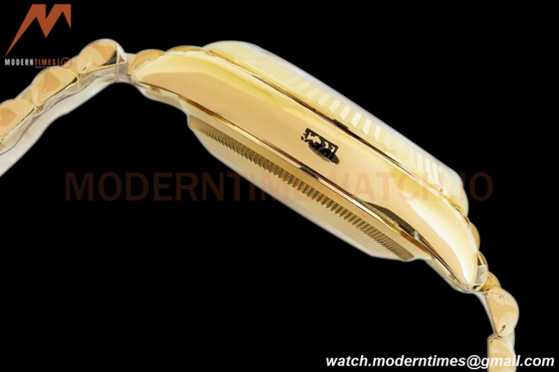Rolex - DayDate 36mm 128238 Flt Pres YG/YG Gold/Stk EWF A2836