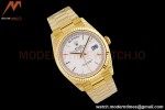 Rolex - DayDate 36mm 128238 Flt Pres YG/YG Wht/Stk EWF A2836