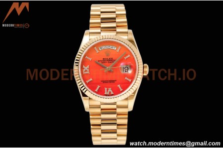 Rolex - DayDate 36mm 128238 Flt Pres YG/YG Orn/Dia TWSF A2836