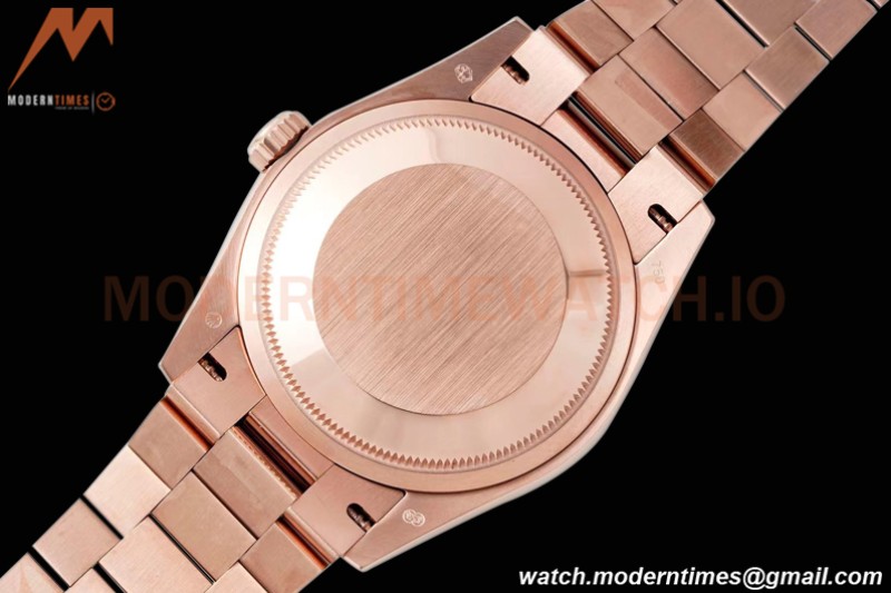 Rolex - DayDate 36mm 128235 Flt Pres RG/RG Champ/Dia TWSF A2836