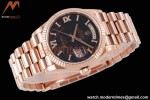 Rolex - DayDate 36mm 128235 Flt Pres RG/RG Eisenkiesel/Rmn TWSF A2836