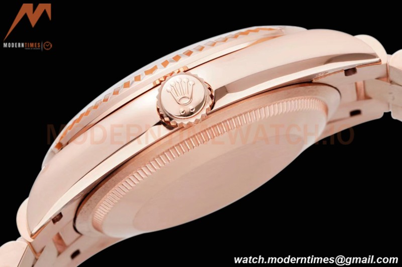 Rolex - DayDate 36mm 128235 Flt Pres RG/RG Eisenkiesel/Rmn TWSF A2836