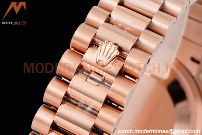 Rolex - DayDate 36mm 128235 Dia Pres RG/RG Green/Rmn TWSF A2836