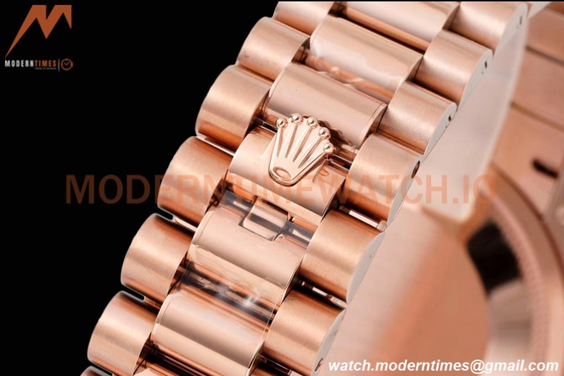 Rolex - DayDate 36mm 128345 Dia Pres RG/RG Turq/Rmn TWSF A2836