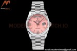 Rolex - DayDate 36mm 128236 Flt Pres SS/SS Pink/Rmn TWSF A2836