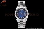 Rolex - DayDate 36mm 128239 Flt Pres SS/SS Blue/Dia TWSF A2836