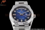 Rolex - DayDate 36mm 128239 Flt Pres SS/SS Blue/Dia TWSF A2836