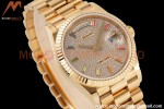 Rolex - DayDate 36mm 128238 Flt Pres YG/YG Dia/Stk TWSF A2836