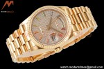 Rolex - DayDate 36mm 128238 Flt Pres YG/YG Dia/Stk TWSF A2836